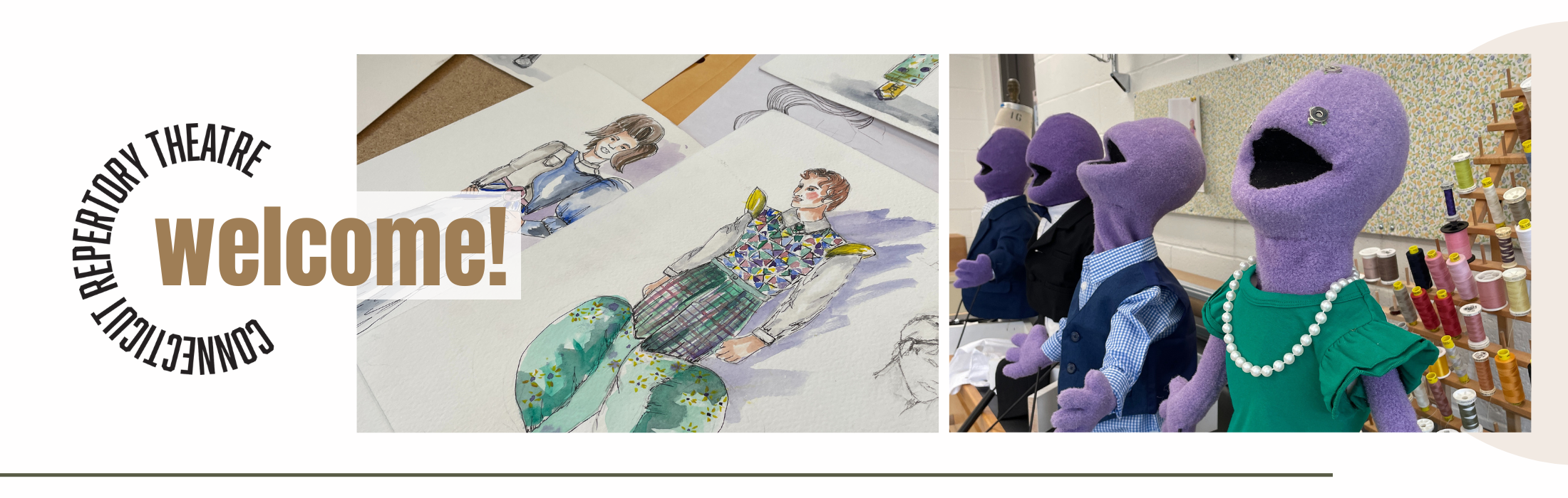 Costume Renderings and puppets for War of the Worlds.